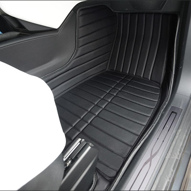 Leren vloermatten — Tesla Model S