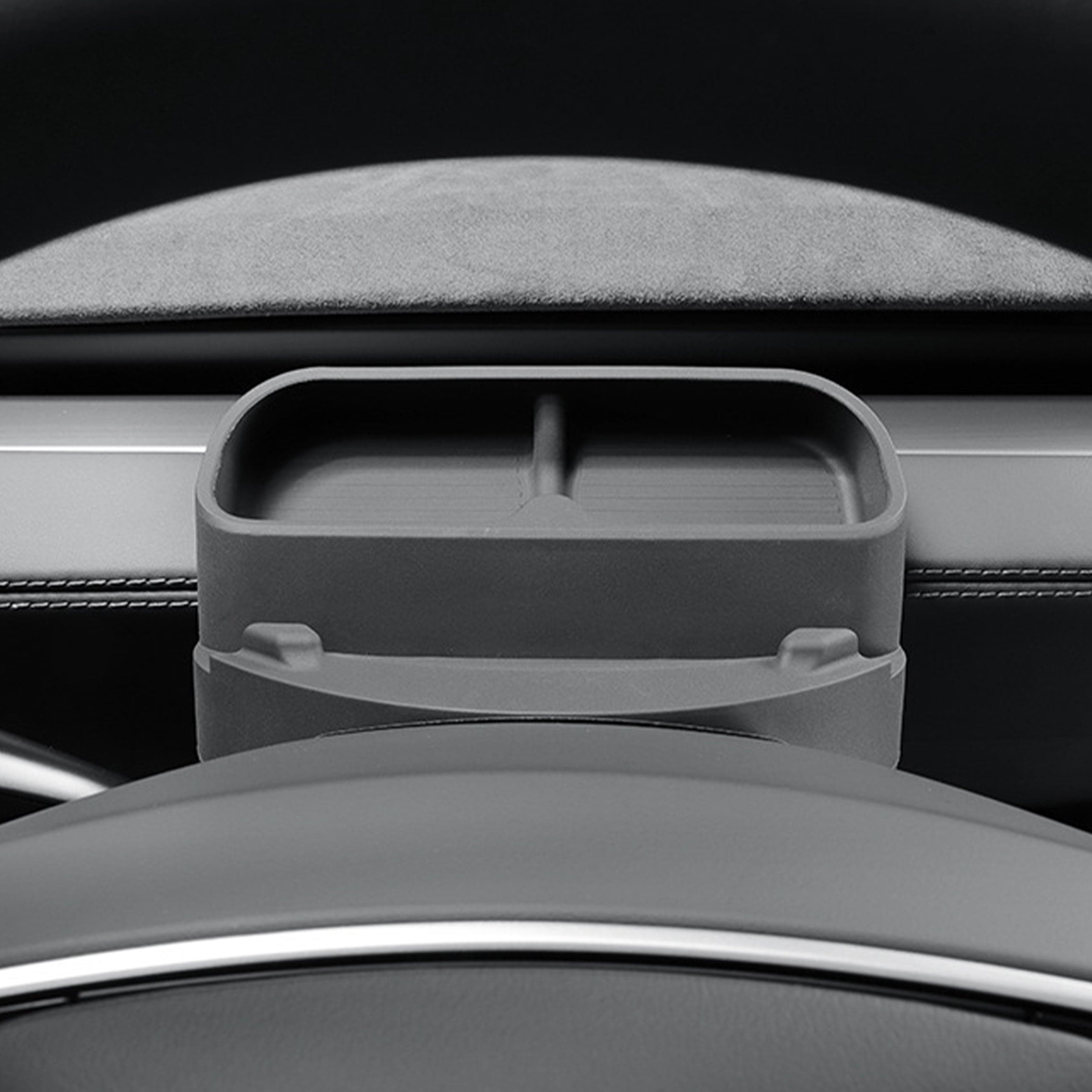 Telefoon- & Zonnebrilhouder voor Stuur — Model Y Juniper