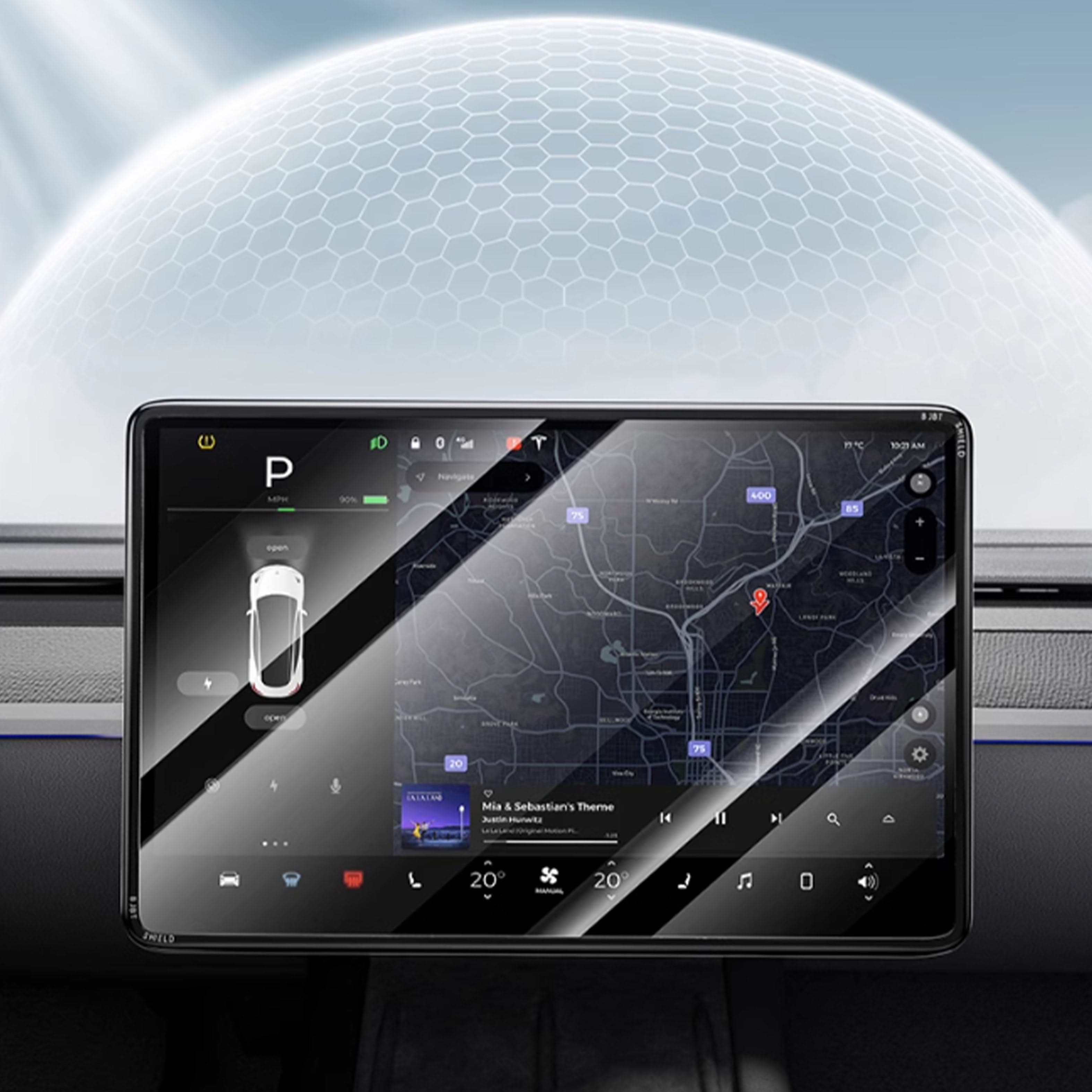 Screenprotector Gehard Glas — Model 3 Highland & Model Y Juniper
