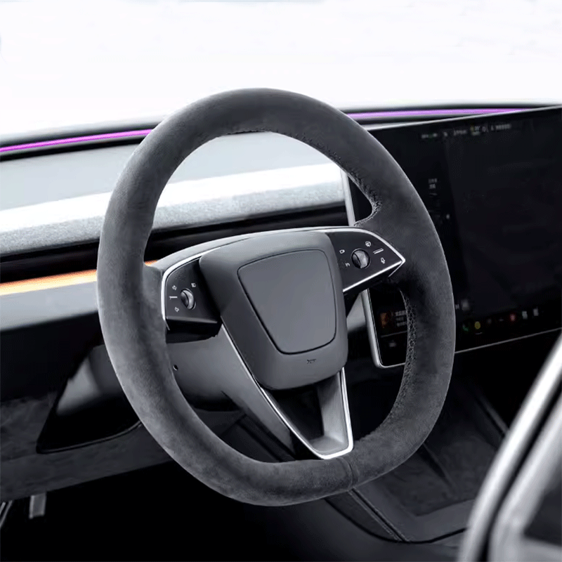 Alcantara stuurhoes — Tesla Model 3 & Model Y