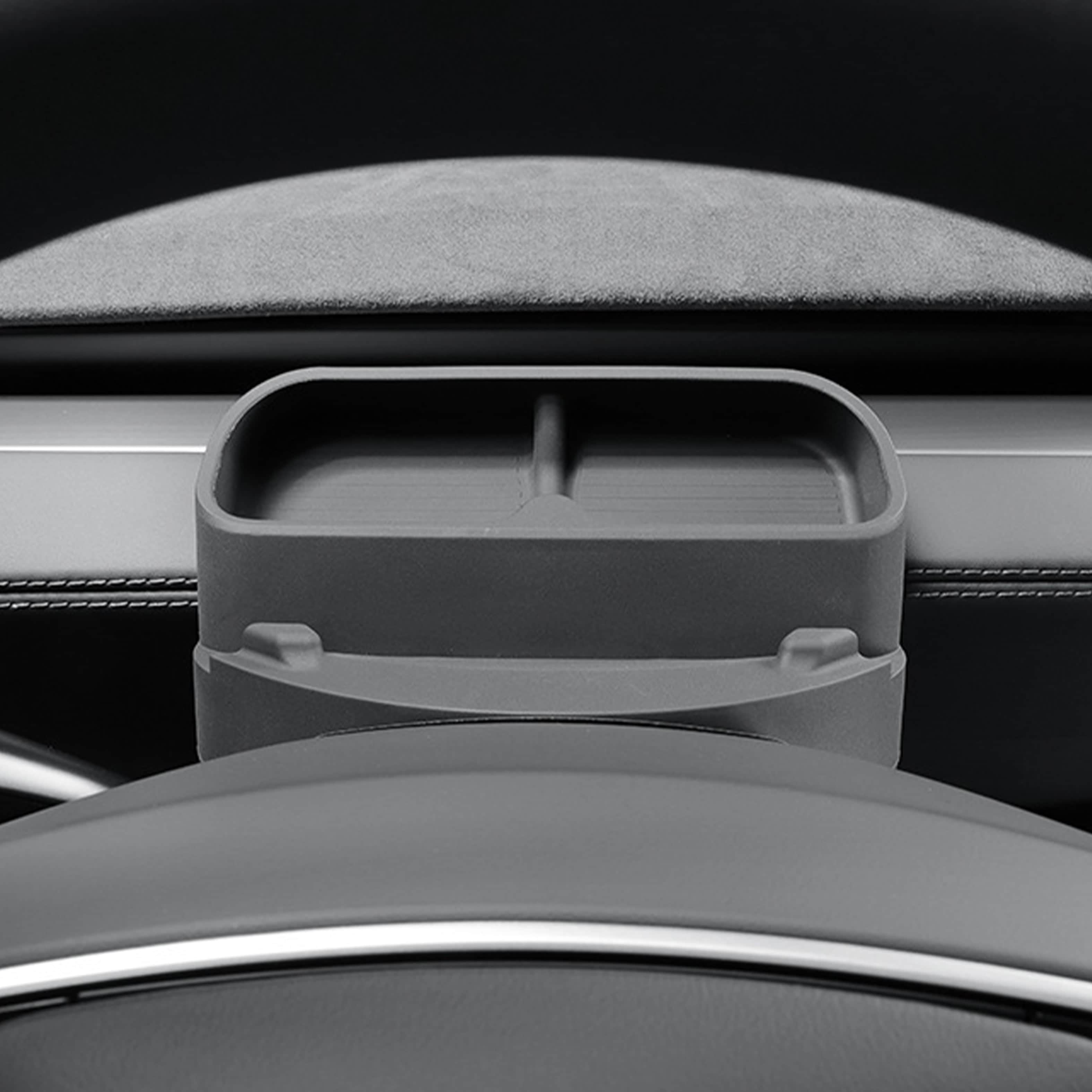 Telefoon- & Zonnebrilhouder voor Stuur — Model Y Juniper