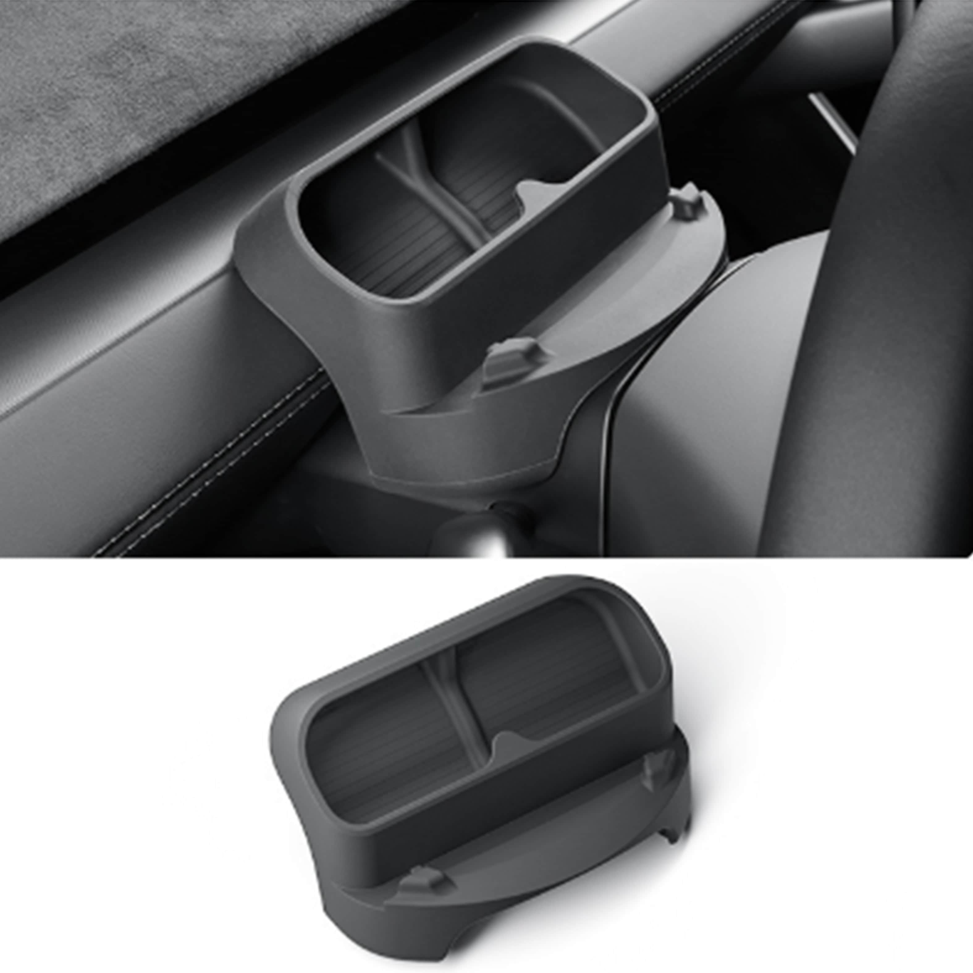 Telefoon- & Zonnebrilhouder voor Stuur — Model Y Juniper