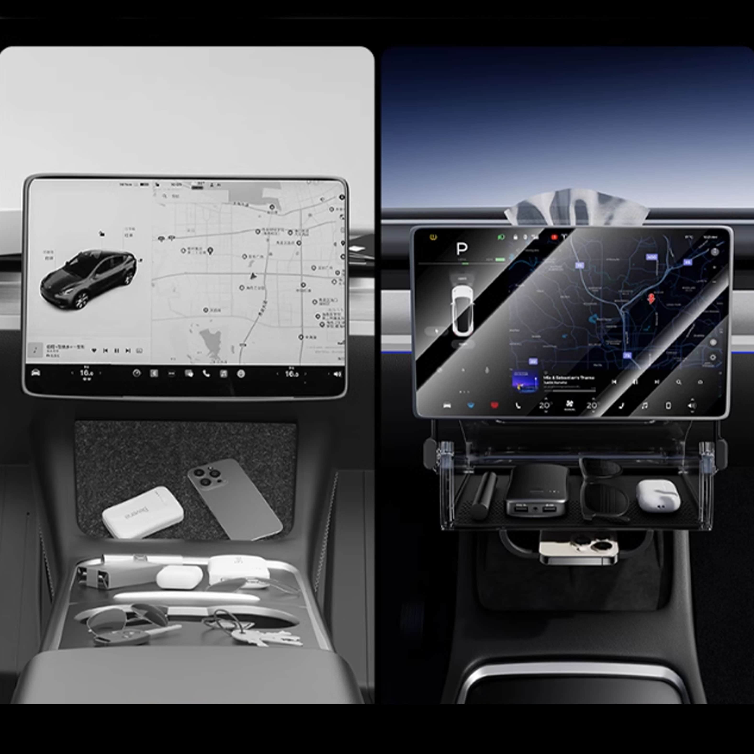 Opbergbox onder Middenconsole — Model Y Juniper