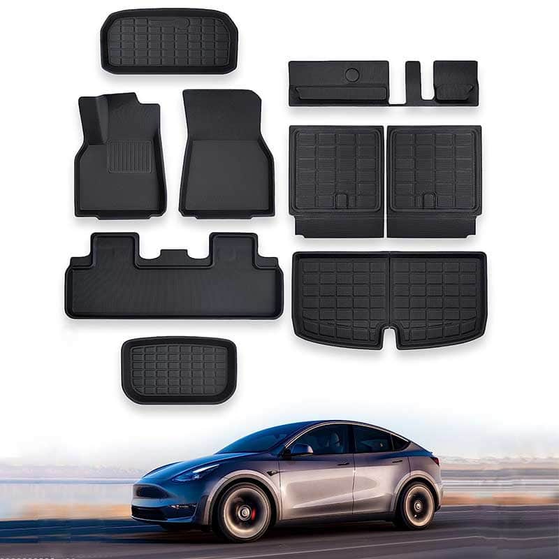 Vloermatten 9-delig — Tesla Model Y